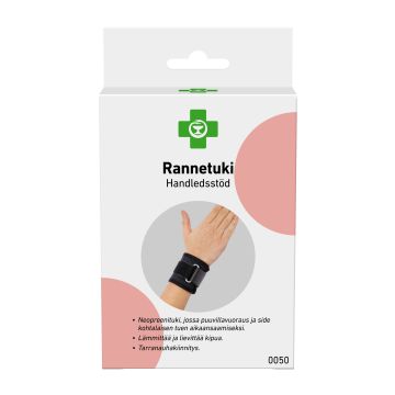 Apteekki rannetuki L, musta X1 kpl