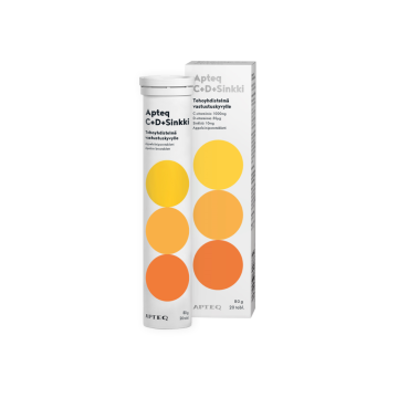 Apteq C+D+Sinkki 20 poretabl