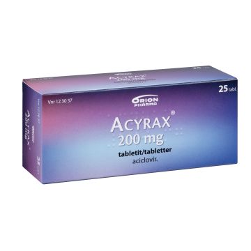 ACYRAX 200 mg tabl 25 fol