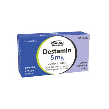 DESTAMIN 5 mg tabl, kalvopääll 10 fol