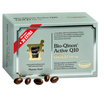 BIO-QINON Q10 GOLD 100MG EXTRAPAKKAUS 150 + 30 KAPS