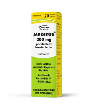 MEDITUS 200 mg poretabl 20 kpl