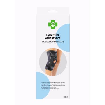 Apteekki polvituki vakauttava XL, musta 1 kpl
