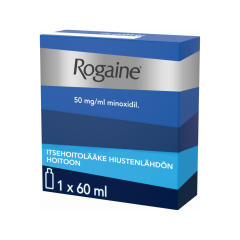 ROGAINE 50 mg/ml liuos iholle (2 annostelijaa)60 ml