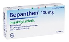 BEPANTHEN 100 mg imeskelytabl 20 fol