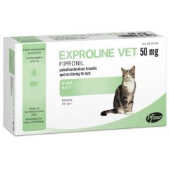 EXPROLINE VET 50 mg paikallisvaleluliuos (kissoille)3x0,5 ml