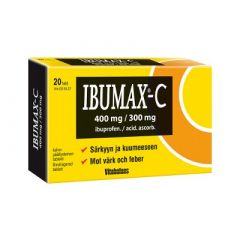 IBUMAX-C 400/300 mg tabl, kalvopääll 20 fol